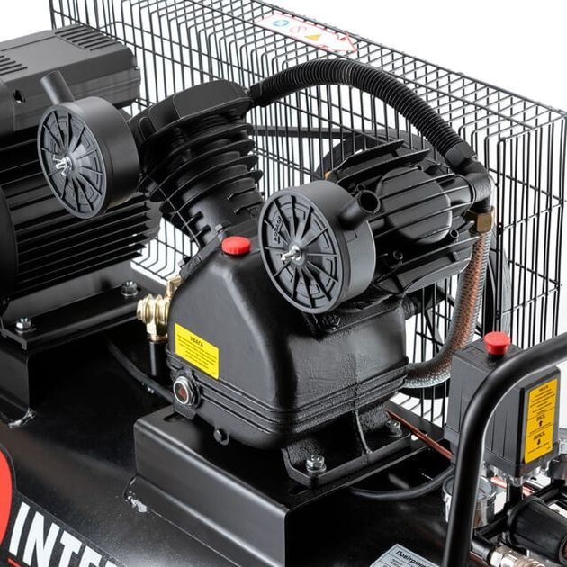 Компрессор STORM INTERTOOL PT-0014, 100 л, 3 кВт, 10 атм, 500 л/мин, фото , изображение 7 | SNABZHENIE.com.ua