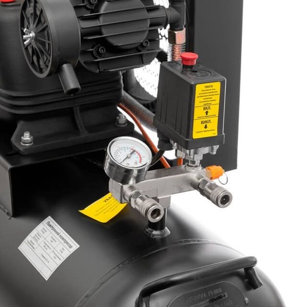 Компресор 100 л, 4 кВт, 380 В, 10 атм, 600 л/хв. 3 циліндри STORM INTERTOOL PT-0036, фото , зображення 5 | SNABZHENIE.com.ua Компресор 100 л, 4 кВт, 380 В, 10 атм, 600 л/хв. 3 циліндри STORM INTERTOOL PT-0036, фото , зображення 5 | SNABZHENIE.com.ua