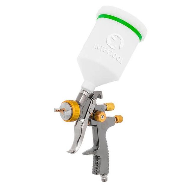 Краскопульт пневматический LVLP INTERTOOL PT-0136, 1.8мм, 600мл, фото  | SNABZHENIE.com.ua