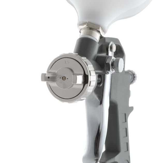 Краскопульт пневматичний HP, форсунка 1.5мм, верхній пластиковий бачок 600мл, 5bar INTERTOOL PT-0204, фото , зображення 2 | SNABZHENIE.com.ua Краскопульт пневматичний HP, форсунка 1.5мм, верхній пластиковий бачок 600мл, 5bar INTERTOOL PT-0204, фото , зображення 2 | SNABZHENIE.com.ua