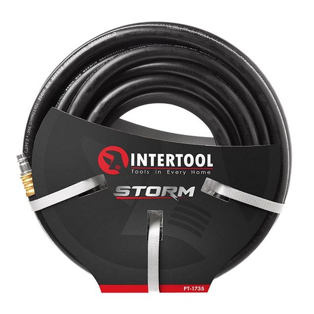 Шланг резиновый армированный 20 атм, 10*17 мм, 20 м, STORM INTERTOOL, фото  | SNABZHENIE.com.ua