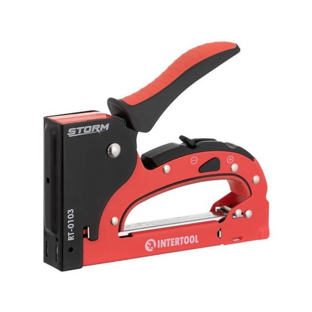 Степлер строительный INTERTOOL RT-0103 под скобу 11.3*0.7*4-14 мм, фото  | SNABZHENIE.com.ua