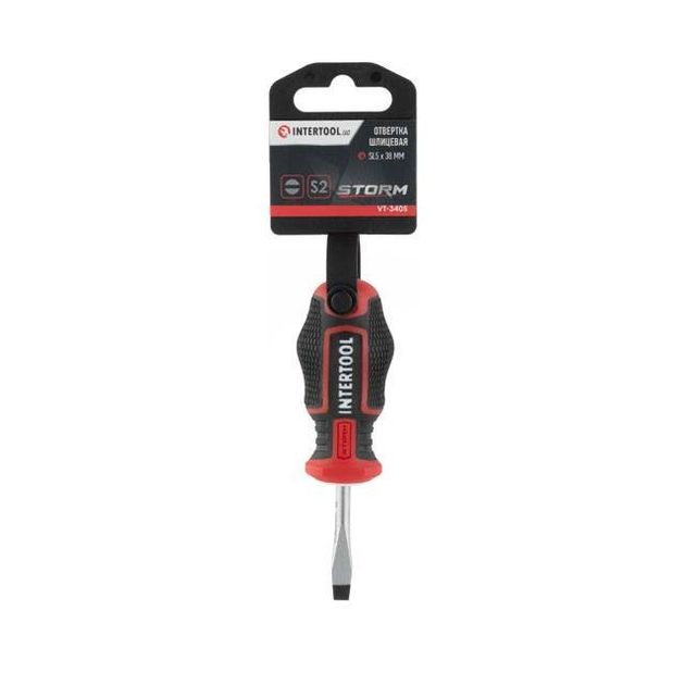 Отвертка шлицевая SL5.0*38 мм, S2, STORM INTERTOOL VT-3405, фото , изображение 5 | SNABZHENIE.com.ua Отвертка шлицевая SL5.0*38 мм, S2, STORM INTERTOOL VT-3405, фото , изображение 5 | SNABZHENIE.com.ua