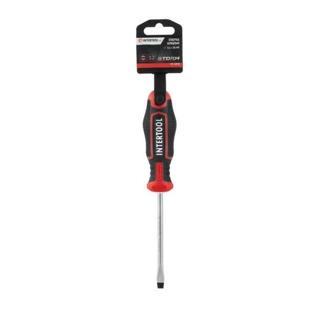 Отвертка шлицевая SL6.0*100 мм, S2, STORM INTERTOOL VT-3410, фото , изображение 5 | SNABZHENIE.com.ua Отвертка шлицевая SL6.0*100 мм, S2, STORM INTERTOOL VT-3410, фото , изображение 5 | SNABZHENIE.com.ua