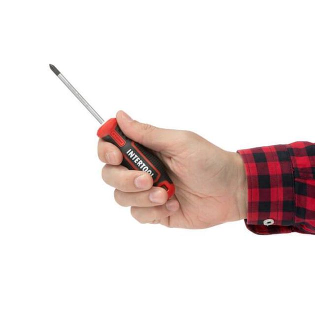 Отвертка крестовая PH1*75 мм, S2, INTERTOOL VT-3415, фото , изображение 4 | SNABZHENIE.com.ua Отвертка крестовая PH1*75 мм, S2, INTERTOOL VT-3415, фото , изображение 4 | SNABZHENIE.com.ua
