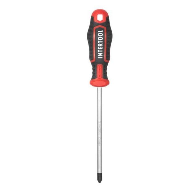 Отвертка крестовая PH3 150 мм, S2, INTERTOOL VT-3424, фото , изображение 3 | SNABZHENIE.com.ua Отвертка крестовая PH3 150 мм, S2, INTERTOOL VT-3424, фото , изображение 3 | SNABZHENIE.com.ua