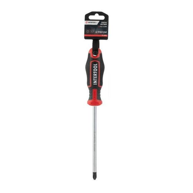 Отвертка крестовая PH3 150 мм, S2, INTERTOOL VT-3424, фото , изображение 5 | SNABZHENIE.com.ua Отвертка крестовая PH3 150 мм, S2, INTERTOOL VT-3424, фото , изображение 5 | SNABZHENIE.com.ua