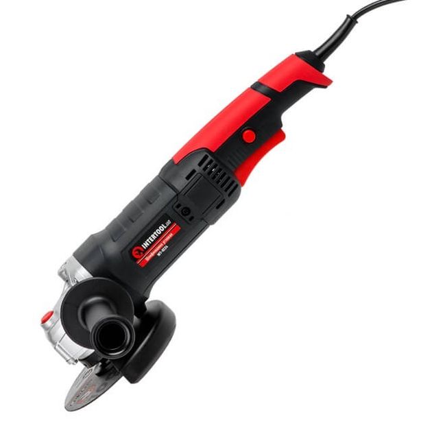 Угловая шлифмашина 1200 Вт, диаметр круга 125 мм, 11000 об/мин INTERTOOL WT-0224, фото , изображение 2 | SNABZHENIE.com.ua