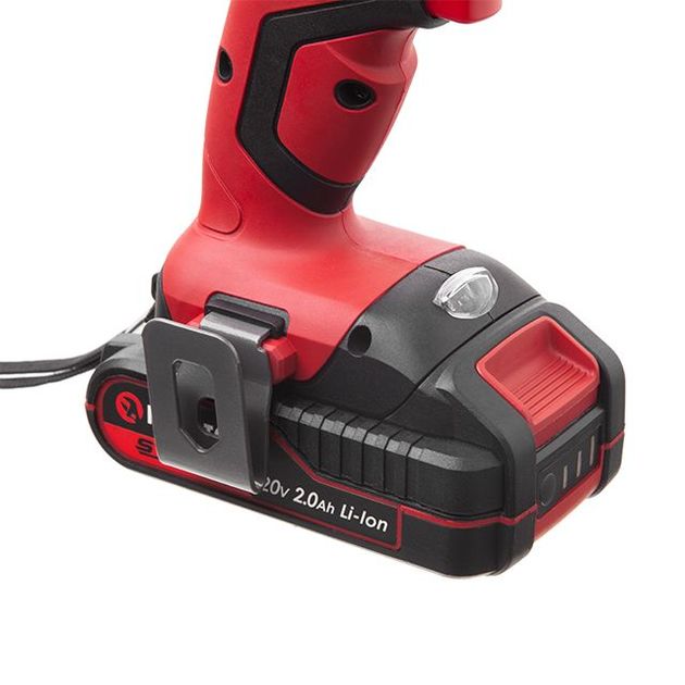 Акумуляторний дриль-шуруповерт з безщітковим двигуном 20 В, 50 Нм, 0-400/0-1500 об/мин, 1,5-13 мм, літій-іон, 2x2.0 Ач, ЗУ, кейс INTERTOOL WT-0331, фото , зображення 8 | SNABZHENIE.com.ua