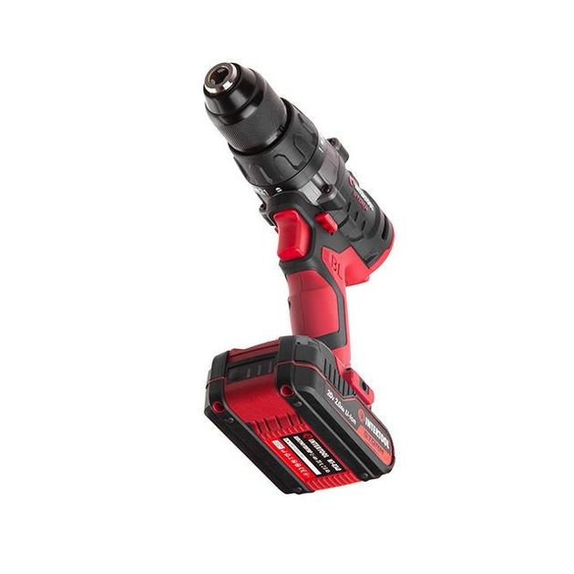 Акумуляторний дриль-шуруповерт з безщітковим двигуном 20 В, 50 Нм, 0-400/0-1500 об/мин, 1,5-13 мм, літій-іон, 2x2.0 Ач, ЗУ, кейс INTERTOOL WT-0331, фото , зображення 9 | SNABZHENIE.com.ua