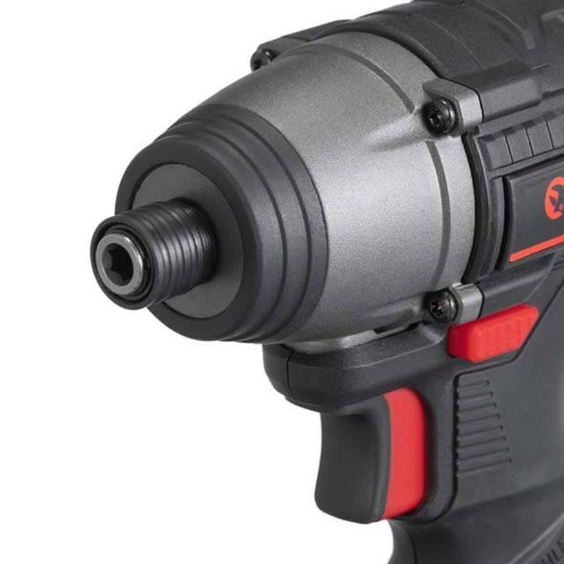 Акумуляторний ударний шуруповерт з безщітковим двигуном 20 В, 200 Нм, 0-2900 об/хв, 0-4000 уд/хв, 1/4, літій-іон, 2.0 Ач, ЗУ 2А, кейс INTERTOOL WT-0362, фото , зображення 7 | SNABZHENIE.com.ua