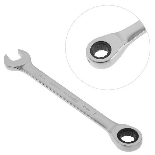 Ключ комбинированный с трещоткой 21мм Cr-V; PROF DIN3113 INTERTOOL XT-1361, фото , изображение 2 | SNABZHENIE.com.ua Ключ комбинированный с трещоткой 21мм Cr-V; PROF DIN3113 INTERTOOL XT-1361, фото , изображение 2 | SNABZHENIE.com.ua