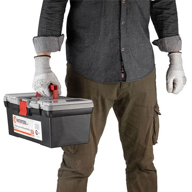 Ящик для инструментов, 16" 396*216*164 мм INTERTOOL BX-0016, фото , зображення 6 | SNABZHENIE.com.ua Ящик для инструментов, 16" 396*216*164 мм INTERTOOL BX-0016, фото , зображення 6 | SNABZHENIE.com.ua