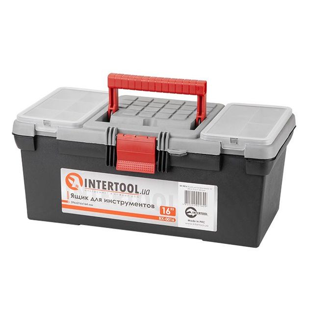 Ящик для инструментов INTERTOOL BX-0016 16" 396x216x164 мм, фото  | SNABZHENIE.com.ua