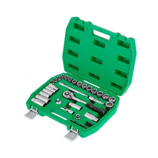 Набор инструментов INTERTOOL ET-6039SP, 39 предметов, 3/8", фото  | SNABZHENIE.com.ua