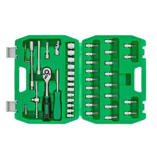 Набор инструментов 46 шт., 1/4" INTERTOOL ET-6046SP, фото , зображення 3 | SNABZHENIE.com.ua Набор инструментов 46 шт., 1/4" INTERTOOL ET-6046SP, фото , зображення 3 | SNABZHENIE.com.ua