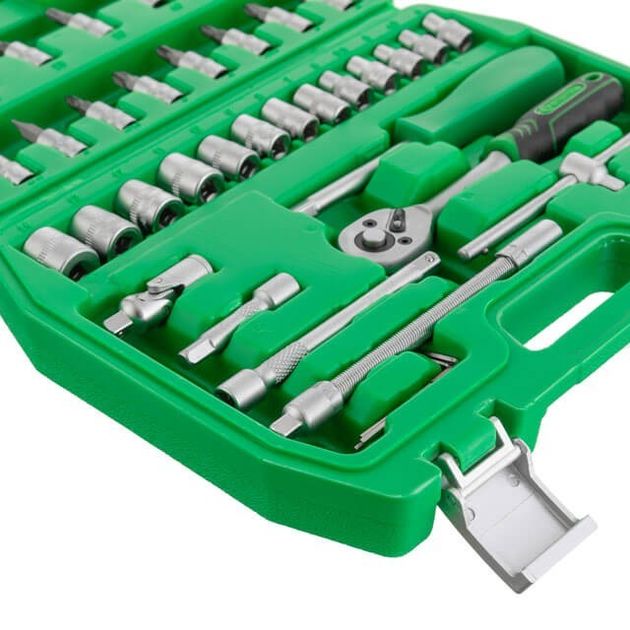 Набор инструментов 46 шт., 1/4" INTERTOOL ET-6046SP, фото , зображення 7 | SNABZHENIE.com.ua Набор инструментов 46 шт., 1/4" INTERTOOL ET-6046SP, фото , зображення 7 | SNABZHENIE.com.ua