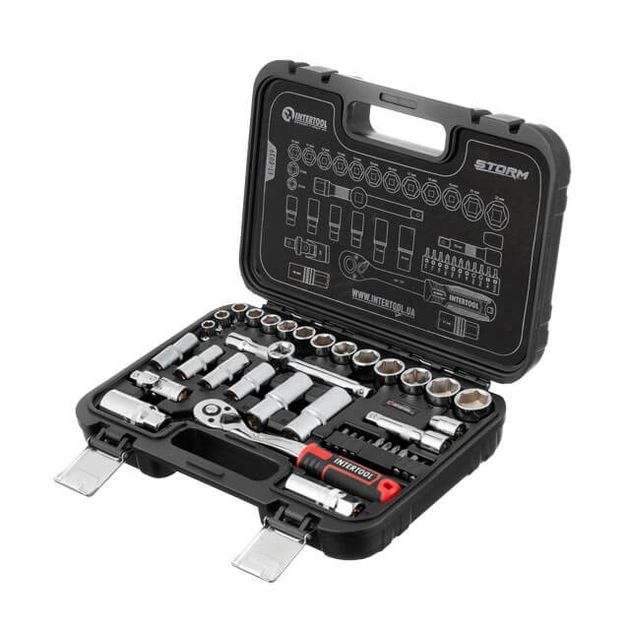 Набор инструментов 3/8", 39 предметов, Cr-V STORM INTERTOOL ET-8039, фото  | SNABZHENIE.com.ua