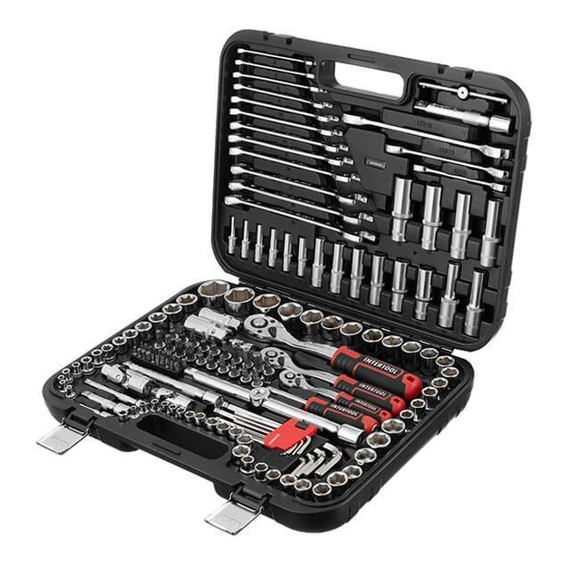 Набор инструментов 1/2", 3/8", 1/4", 156 ед., Cr-V STORM INTERTOOL, фото  | SNABZHENIE.com.ua