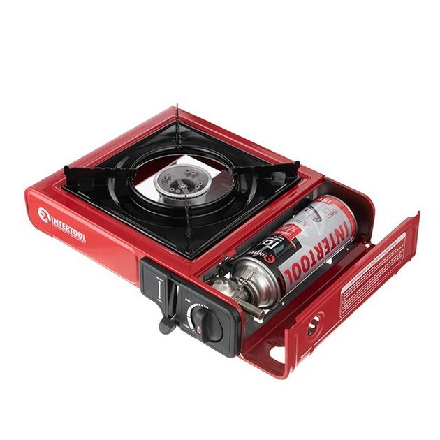 Газовая плита одноконфорочная INTERTOOL GS-0001 с пьезоподжигом, фото , изображение 6 | SNABZHENIE.com.ua Газовая плита одноконфорочная INTERTOOL GS-0001 с пьезоподжигом, фото , изображение 6 | SNABZHENIE.com.ua