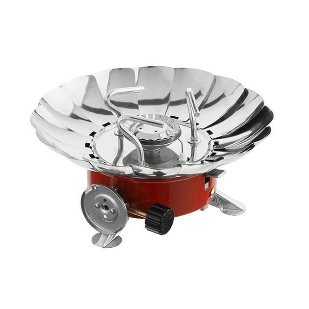 Газовая туристическая горелка INTERTOOL GS-0011 с защитой от ветра, фото  | SNABZHENIE.com.ua