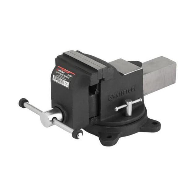 Поворотные слесарные тиски 100 мм STORM INTERTOOL HT-0085, фото  | SNABZHENIE.com.ua