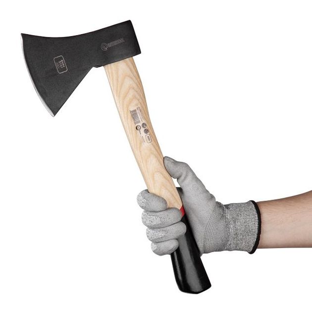 Топор INTERTOOL HT-0257, 800 г, ручка пекан, 48-57 HRC, фото , зображення 5 | SNABZHENIE.com.ua Топор INTERTOOL HT-0257, 800 г, ручка пекан, 48-57 HRC, фото , зображення 5 | SNABZHENIE.com.ua