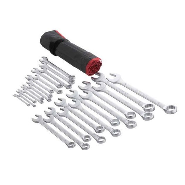 Набір ключів комбінованих 25 ед., 6-32 мм, Cr-V, чохол INTERTOOL HT-1200, фото , зображення 2 | SNABZHENIE.com.ua Набір ключів комбінованих 25 ед., 6-32 мм, Cr-V, чохол INTERTOOL HT-1200, фото , зображення 2 | SNABZHENIE.com.ua