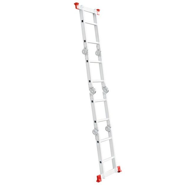 Лестниця алюмінієва мультифункціональна трансформер 4*2 ст. 2.38м INTERTOOL LT-0028, фото , зображення 2 | SNABZHENIE.com.ua Лестниця алюмінієва мультифункціональна трансформер 4*2 ст. 2.38м INTERTOOL LT-0028, фото , зображення 2 | SNABZHENIE.com.ua