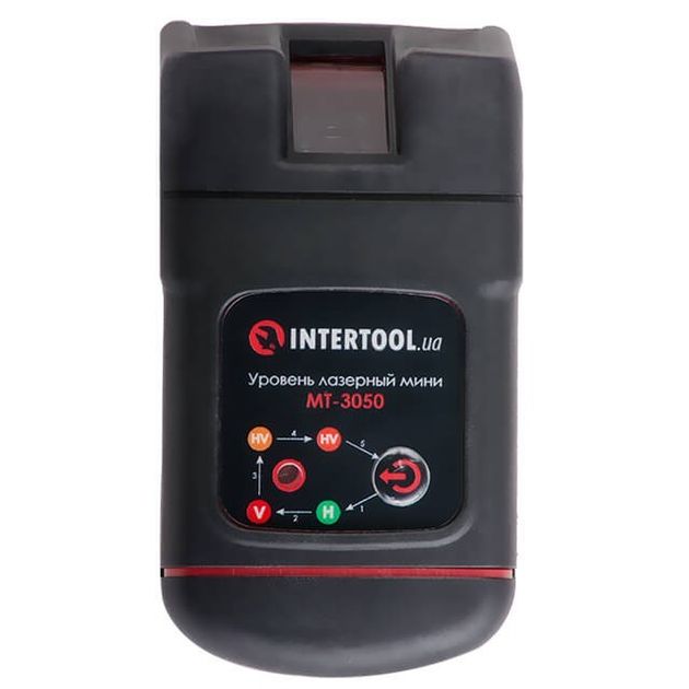 Мини-лазерный уровень, 2 лазерные головки INTERTOOL MT-3050, фото , изображение 10 | SNABZHENIE.com.ua