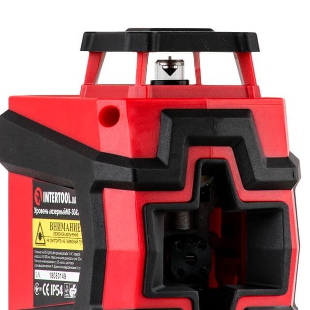 Лазерный уровень 360 град, 2 лазерные головки, зеленый лазер INTERTOOL MT-3062, фото , изображение 2 | SNABZHENIE.com.ua