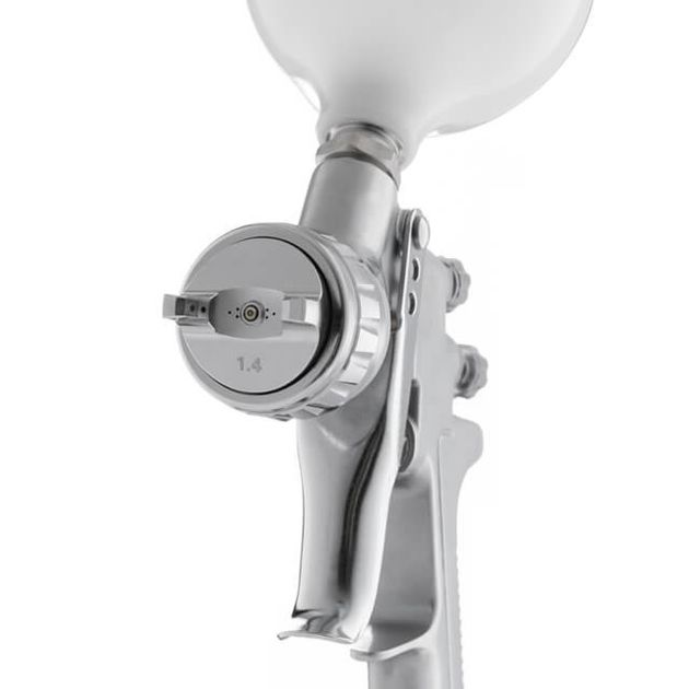 Краскопульт пневматичний LVMP професійний, форсунка 1.4 мм, верхній пластиковий бачок 600 мл, 2 бар INTERTOOL PT-0115, фото , зображення 2 | SNABZHENIE.com.ua Краскопульт пневматичний LVMP професійний, форсунка 1.4 мм, верхній пластиковий бачок 600 мл, 2 бар INTERTOOL PT-0115, фото , зображення 2 | SNABZHENIE.com.ua