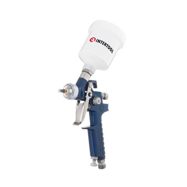 Краскопульт пневматический HVLP MINI, 1.2мм, 125мл, 3бар INTERTOOL, фото  | SNABZHENIE.com.ua
