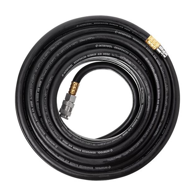 Шланг резиновый армированный 20 атм, 8x15 мм, 20 м, с соединениями, фото , изображение 2 | SNABZHENIE.com.ua