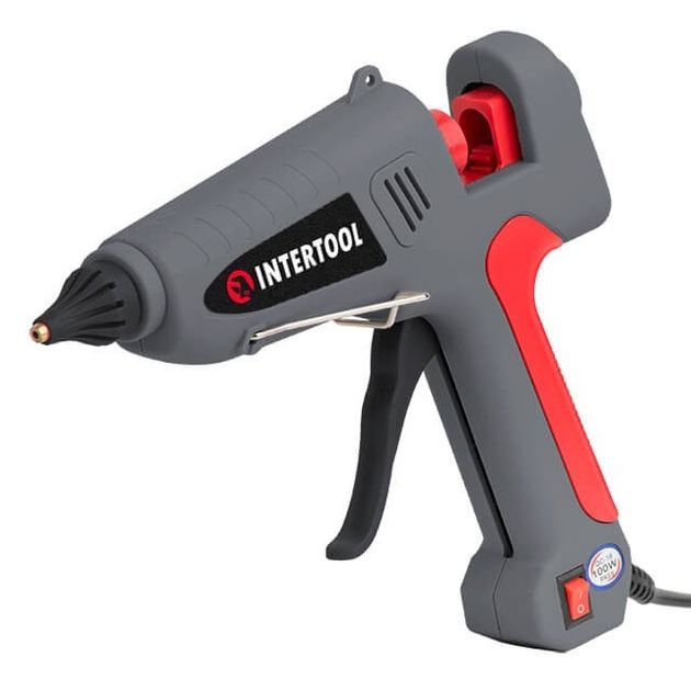 Пістолет клеєвий INTERTOOL RT-1106 100(300) Вт, 230 В, 215-230 °C під стержні 10.8-11.5 мм, 13-30 г/мин., фото , зображення 2 | SNABZHENIE.com.ua Пістолет клеєвий INTERTOOL RT-1106 100(300) Вт, 230 В, 215-230 °C під стержні 10.8-11.5 мм, 13-30 г/мин., фото , зображення 2 | SNABZHENIE.com.ua