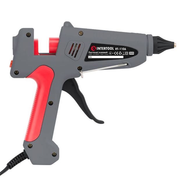 Пістолет клеєвий INTERTOOL RT-1106 100(300) Вт, 230 В, 215-230 °C під стержні 10.8-11.5 мм, 13-30 г/мин., фото , зображення 4 | SNABZHENIE.com.ua Пістолет клеєвий INTERTOOL RT-1106 100(300) Вт, 230 В, 215-230 °C під стержні 10.8-11.5 мм, 13-30 г/мин., фото , зображення 4 | SNABZHENIE.com.ua