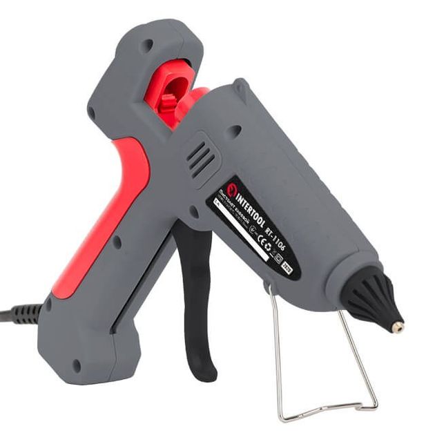 Пістолет клеєвий INTERTOOL RT-1106 100(300) Вт, 230 В, 215-230 °C під стержні 10.8-11.5 мм, 13-30 г/мин., фото , зображення 5 | SNABZHENIE.com.ua Пістолет клеєвий INTERTOOL RT-1106 100(300) Вт, 230 В, 215-230 °C під стержні 10.8-11.5 мм, 13-30 г/мин., фото , зображення 5 | SNABZHENIE.com.ua