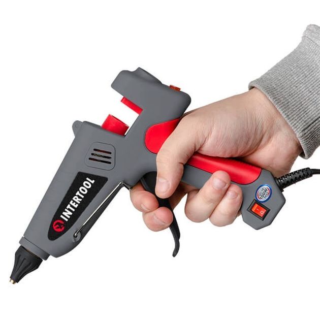 Пістолет клеєвий INTERTOOL RT-1106 100(300) Вт, 230 В, 215-230 °C під стержні 10.8-11.5 мм, 13-30 г/мин., фото , зображення 7 | SNABZHENIE.com.ua Пістолет клеєвий INTERTOOL RT-1106 100(300) Вт, 230 В, 215-230 °C під стержні 10.8-11.5 мм, 13-30 г/мин., фото , зображення 7 | SNABZHENIE.com.ua