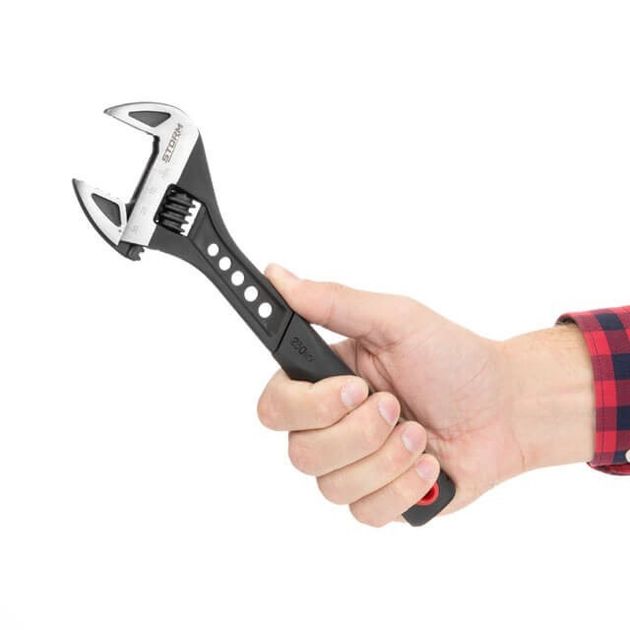 Ключ разводной 250 мм кованный, рукоятка TPR, HRC 40~50, Cr-V STORM INTERTOOL XT-0080, фото , зображення 5 | SNABZHENIE.com.ua Ключ разводной 250 мм кованный, рукоятка TPR, HRC 40~50, Cr-V STORM INTERTOOL XT-0080, фото , зображення 5 | SNABZHENIE.com.ua