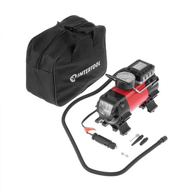 Автомобильный компрессор 12 В, один цилиндр 19 мм INTERTOOL AC-0001, фото , изображение 3 | SNABZHENIE.com.ua Автомобильный компрессор 12 В, один цилиндр 19 мм INTERTOOL AC-0001, фото , изображение 3 | SNABZHENIE.com.ua