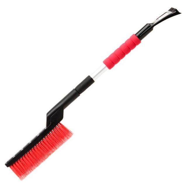 Телескопическая щетка со скребком 68-86см INTERTOOL AT-0118, фото  | SNABZHENIE.com.ua
