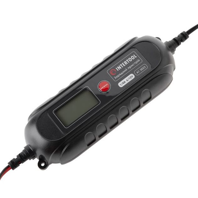 Зарядное устройство INTERTOOL AT-3023, 6/12 В, 0.8/3.8 А, 230 В, дисплей, фото , изображение 3 | SNABZHENIE.com.ua