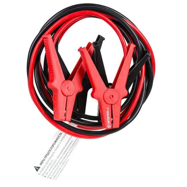 Пускові проводи 500А, 2.5м, до -40°C, чохол INTERTOOL AT-3045, фото  | SNABZHENIE.com.ua