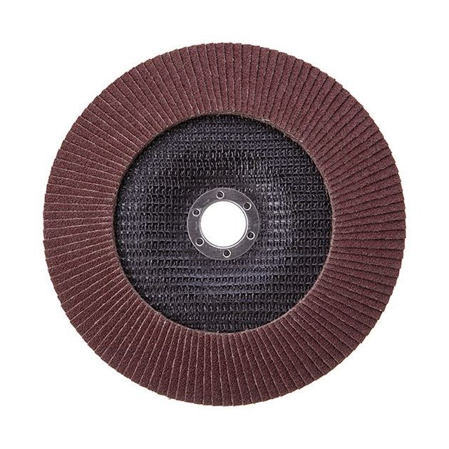 Диск шлифовальный лепестковый 180x22 мм, зерно K80 INTERTOOL BT-0228, фото , зображення 2 | SNABZHENIE.com.ua Диск шлифовальный лепестковый 180x22 мм, зерно K80 INTERTOOL BT-0228, фото , зображення 2 | SNABZHENIE.com.ua