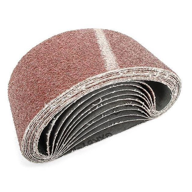 Лента шліфувальна 75x457мм, зерно 40, уп. 10 шт. INTERTOOL BT-0304, фото , зображення 2 | SNABZHENIE.com.ua Лента шліфувальна 75x457мм, зерно 40, уп. 10 шт. INTERTOOL BT-0304, фото , зображення 2 | SNABZHENIE.com.ua