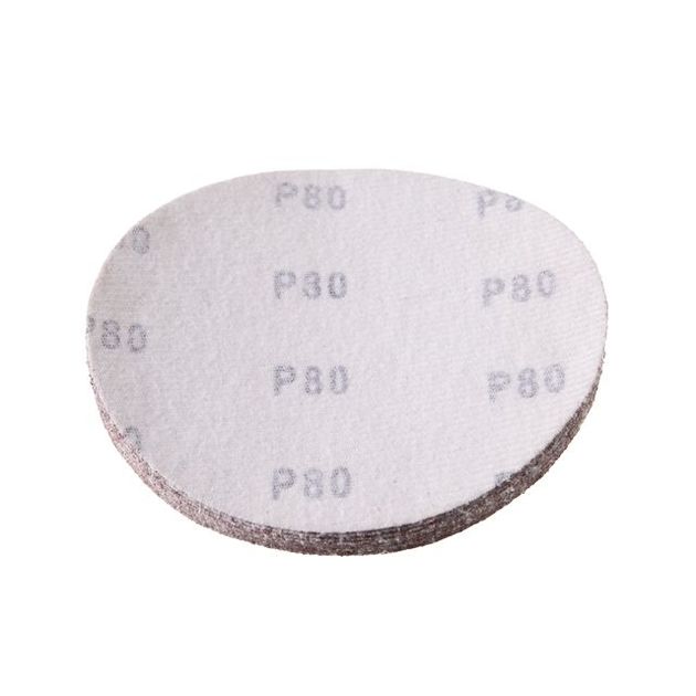 Круг наждачний самоклеючийся 125 мм, папір класу E, щільність 220 г/м², К80, уп. 10 од. INTERTOOL BT-0558, фото , зображення 3 | SNABZHENIE.com.ua