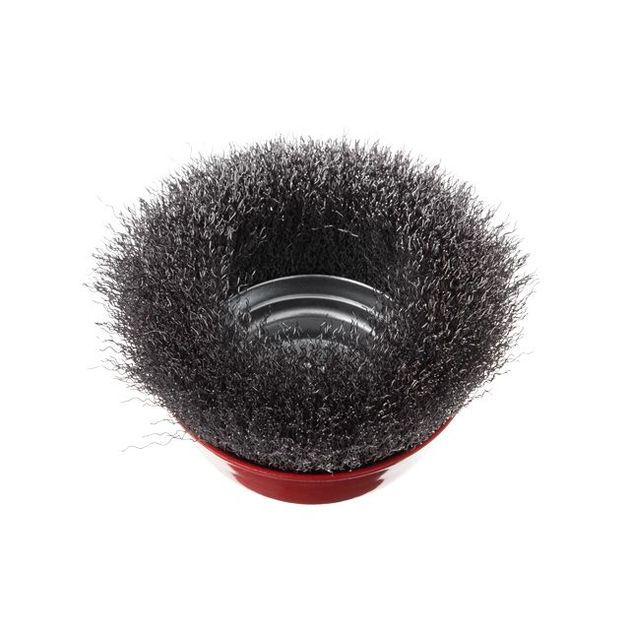 Щітка чашечна 125 мм, для УШМ, М14 (витая проволока) INTERTOOL BT-1125, фото , зображення 2 | SNABZHENIE.com.ua