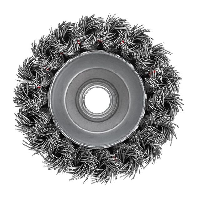 Щітка чашечна 75 мм для УШМ М14 (пучки витої проволоки) INTERTOOL BT-2075, фото , зображення 3 | SNABZHENIE.com.ua