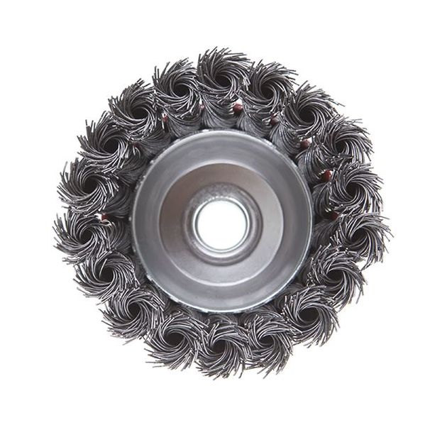 Щетка чашечная 85 мм для УШМ М14 INTERTOOL BT-2085, фото , изображение 2 | SNABZHENIE.com.ua Щетка чашечная 85 мм для УШМ М14 INTERTOOL BT-2085, фото , изображение 2 | SNABZHENIE.com.ua