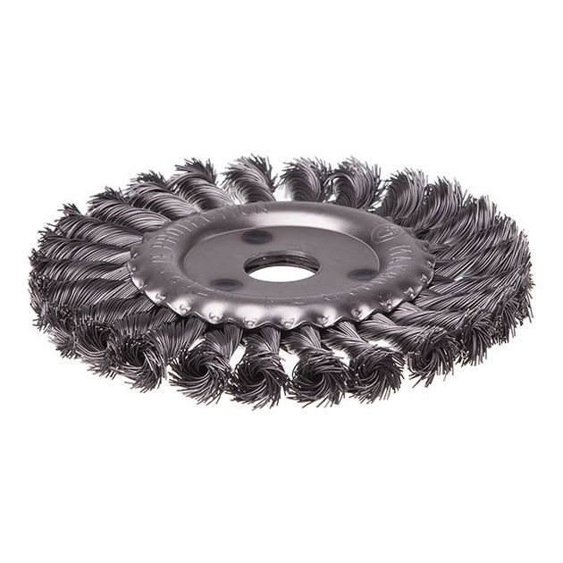 Кольцевая щетка 150x22,23 мм (пучки витой проволоки) INTERTOOL BT-7150, фото  | SNABZHENIE.com.ua